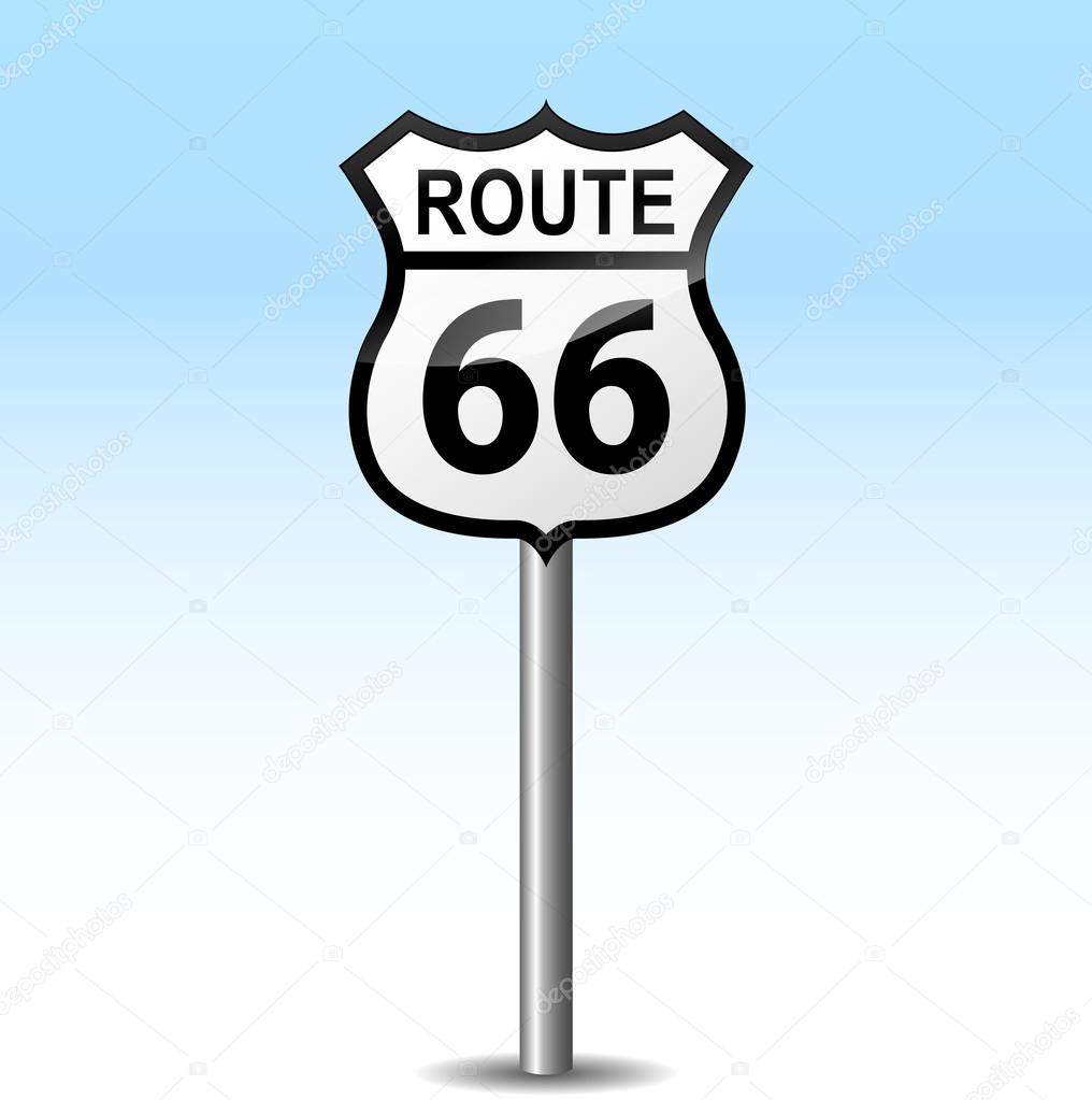 ベクトル 66 の道路標識 ストックベクター C Nickylarson