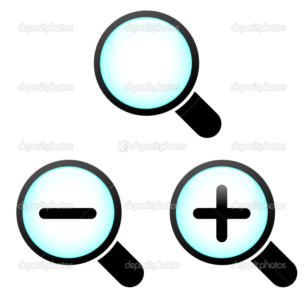 Vector zoom icons — Stock Vector © nickylarson 44927339