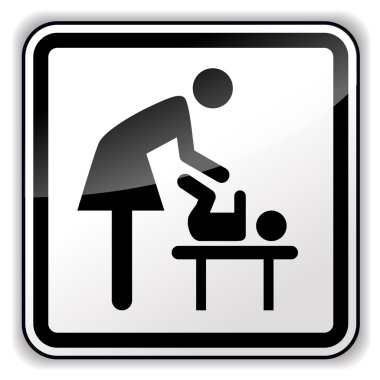 vektör bebek değiştirme işareti