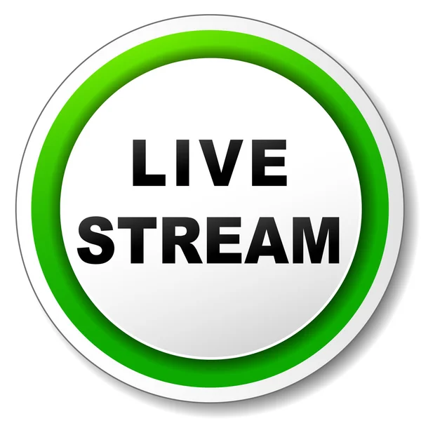 Vector live stream icon — Stock Vector