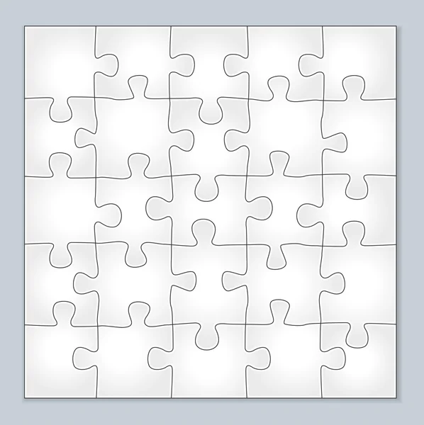 Puzzle template 24 pieces Jigsaw Puzzle template 24 pieces vector