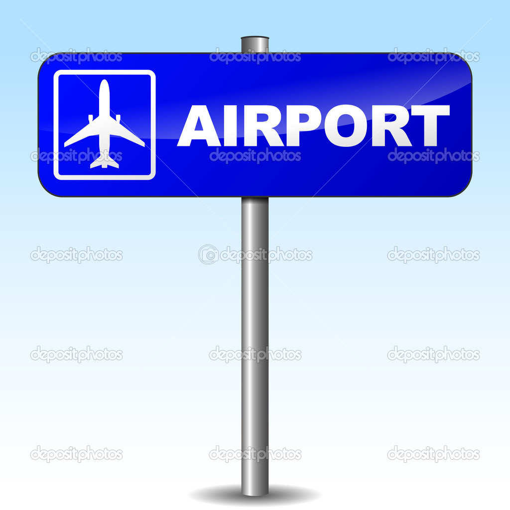Vector airport sign