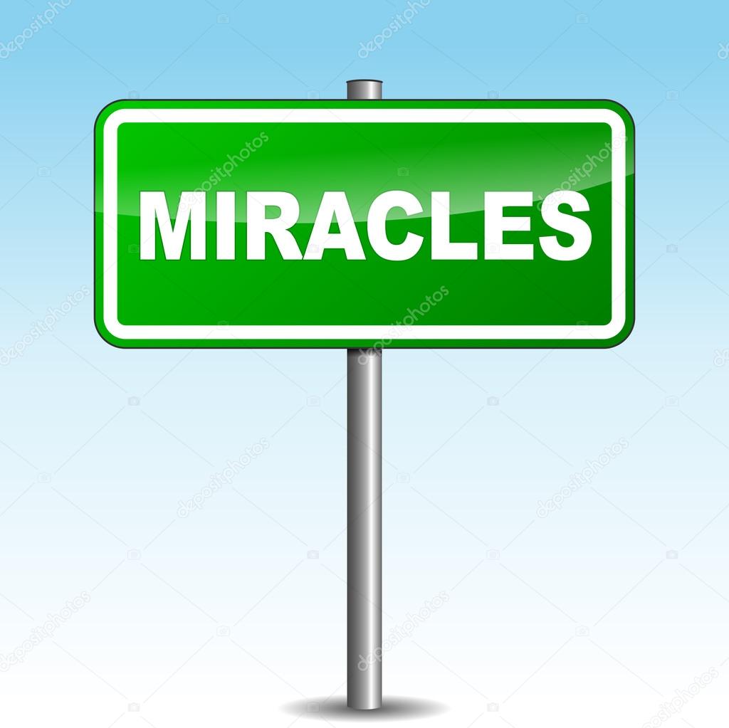 Vector miracles signpost