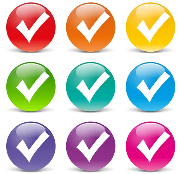 Vector checkmark icons — Stock Vector