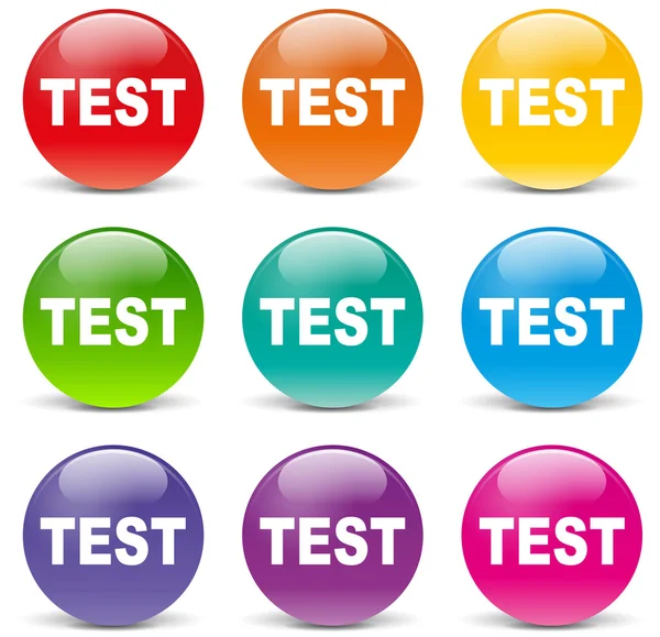 Vector test icons — Stock Vector