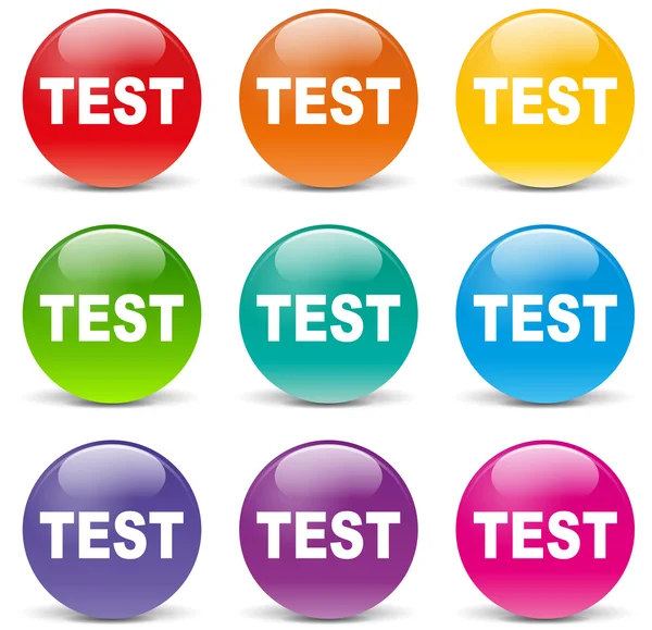Iconos de prueba de vectores — Archivo Imágenes Vectoriales