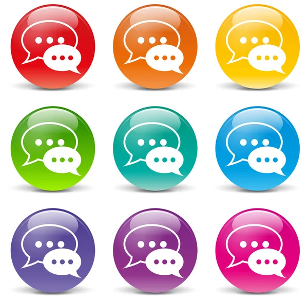 Vector chat icons — Stock Vector