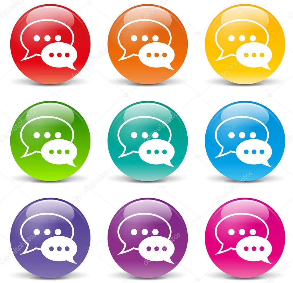 Vector chat icons
