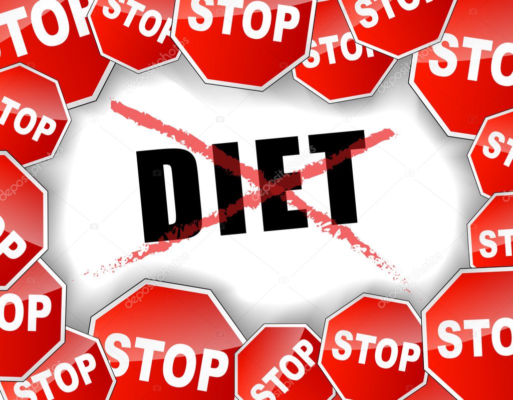 Stop diet concept