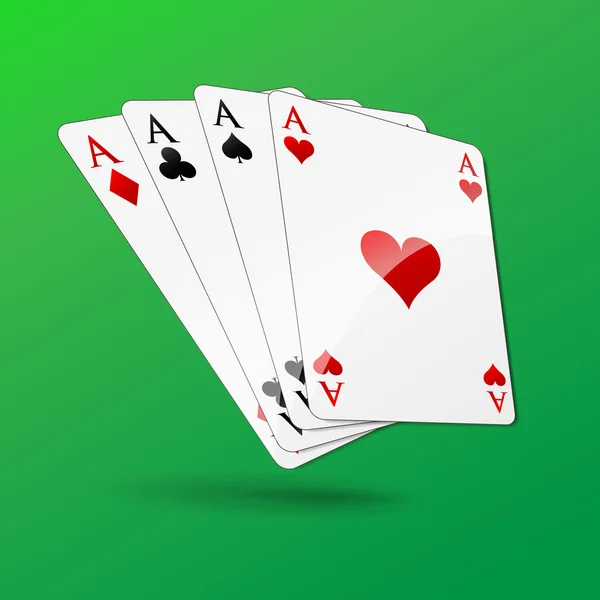 Concepto de tarjetas de casino — Vector de stock