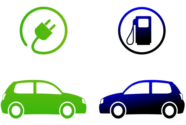 Elektrikli otomobil konsepti — Stok Vektör