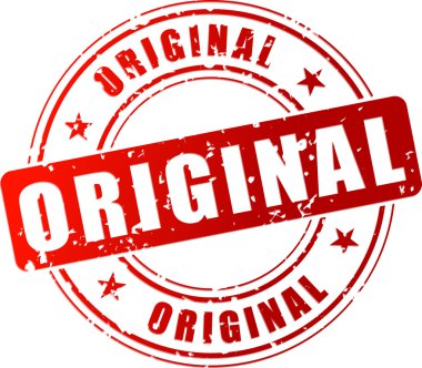 vektör orijinal damgası
