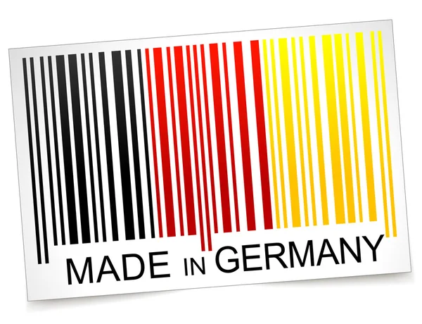 Dibuat di germany barcode - Stok Vektor