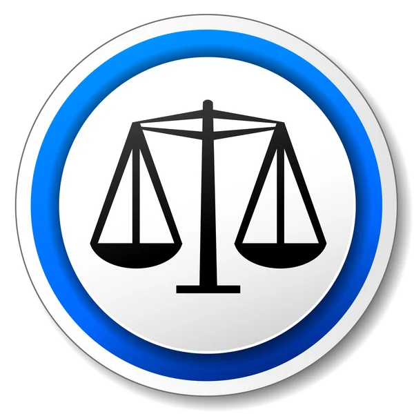 Vector justice icon — Stock Vector