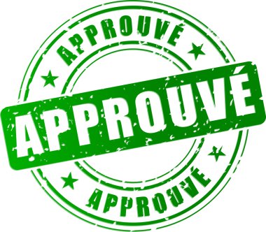 approuved kırmızı pul