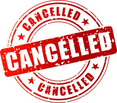 Vector cancelled stamp clipart