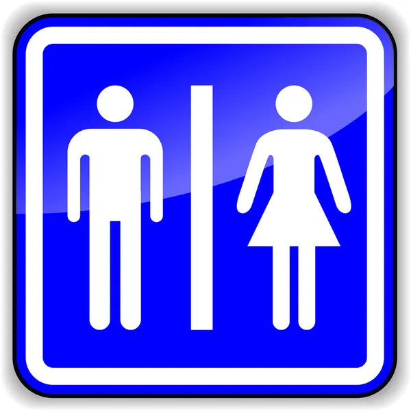 Toilettenschild — Stockvektor