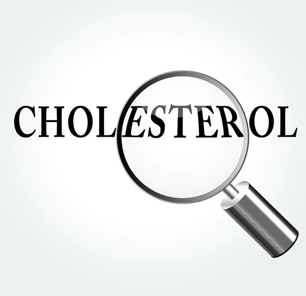 Vector cholesterol concept — Stockvector