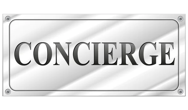 Vector concierge sign — Stock Vector