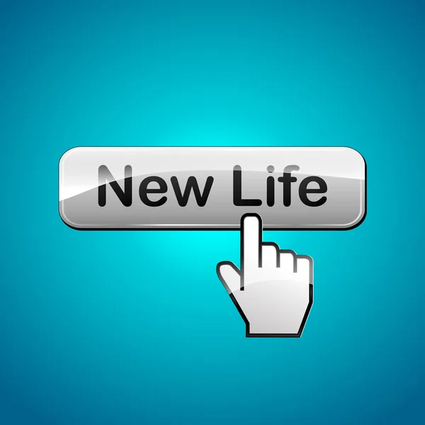 Nouveau bouton de vie — Image vectorielle