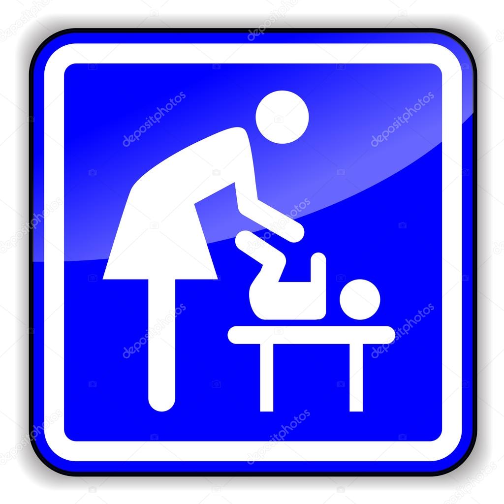 Vector baby changing icon