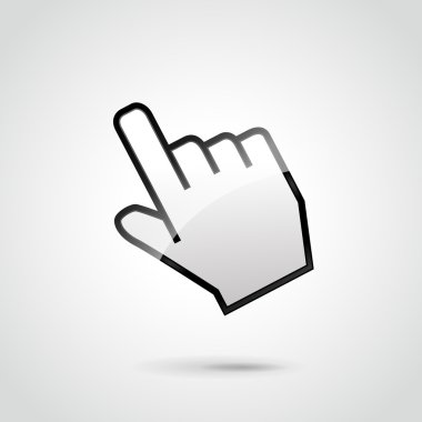 vektör el clic illüstrasyon