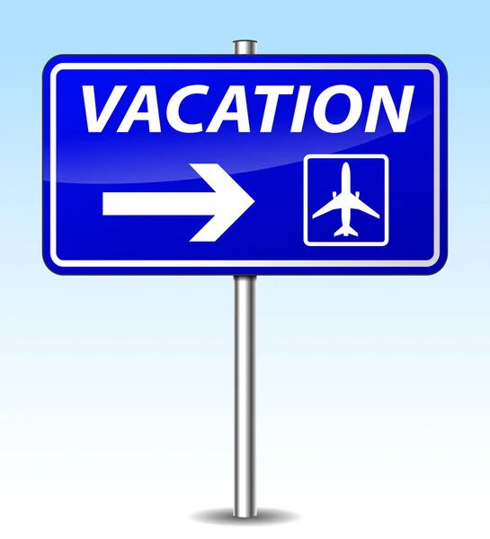 Sinal de férias vetorial — Vetor de Stock