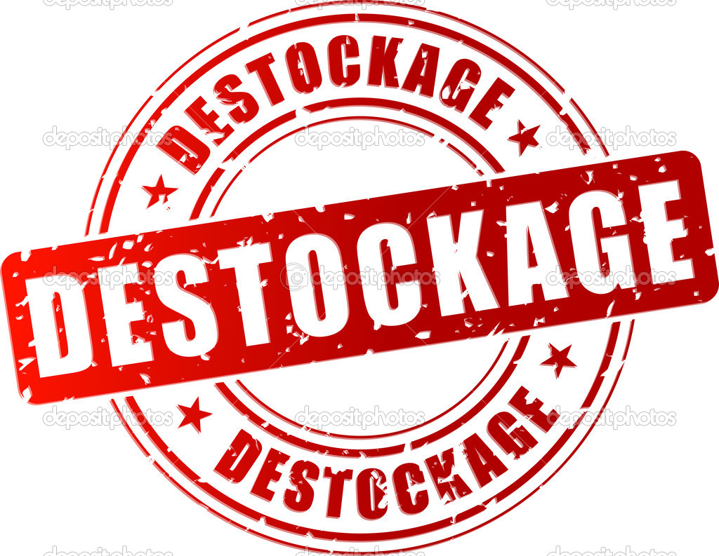 Vector illustration of red clearance sale stamp icon