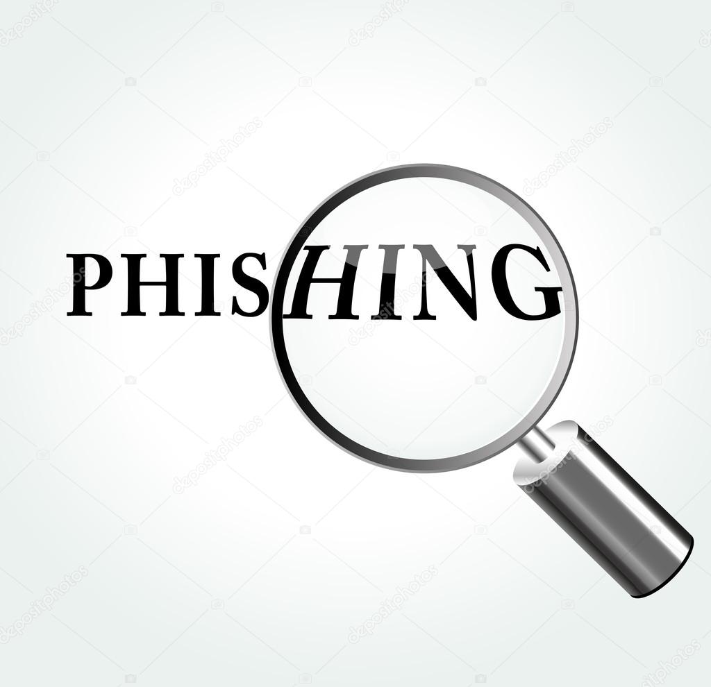 Vector phishing concept illustration