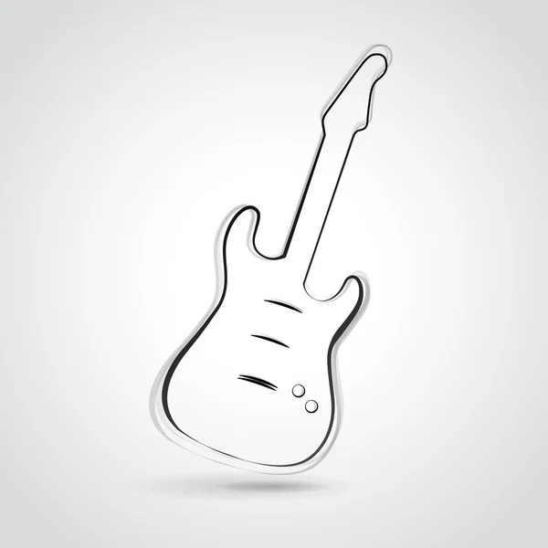 Векторні ілюстрації гітара — стоковий вектор