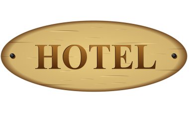 vektör hotel sign