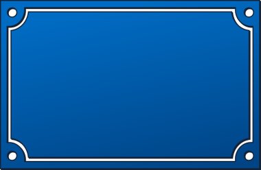 vector blauw bord