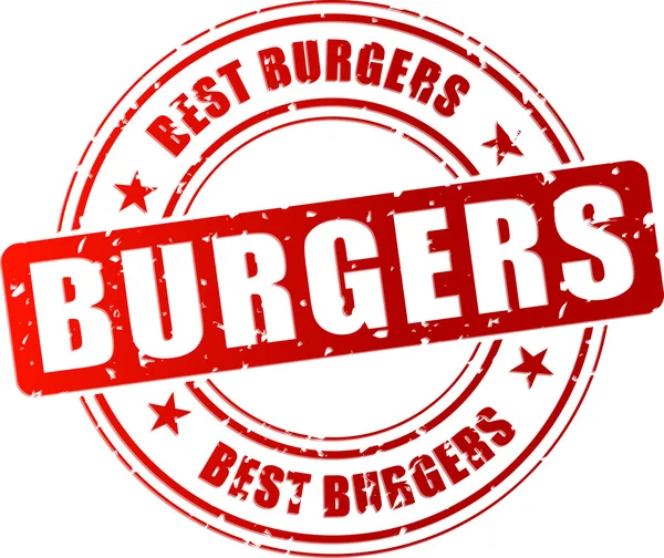 Vector beste Hamburger stempel — Stockvector