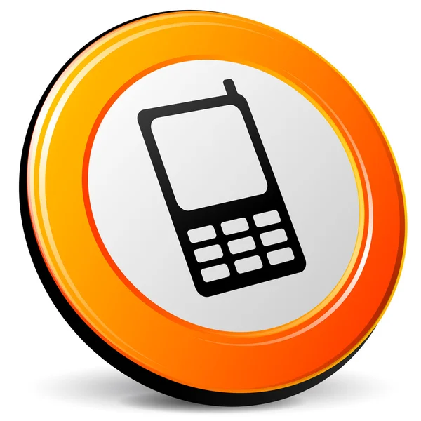 Vector mobile phone icon — Stock Vector