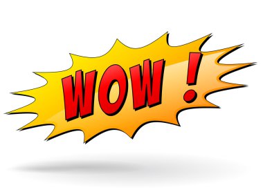 vektör wow simgesi