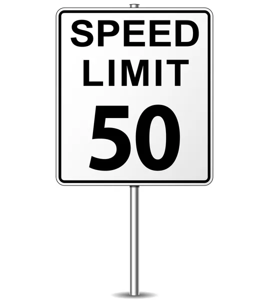 Vector speed limit sign — Stock Vector