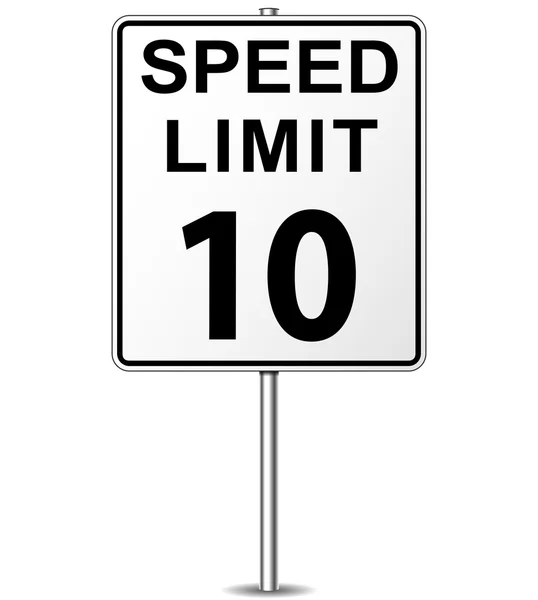 Vector speed limit sign — Stock Vector