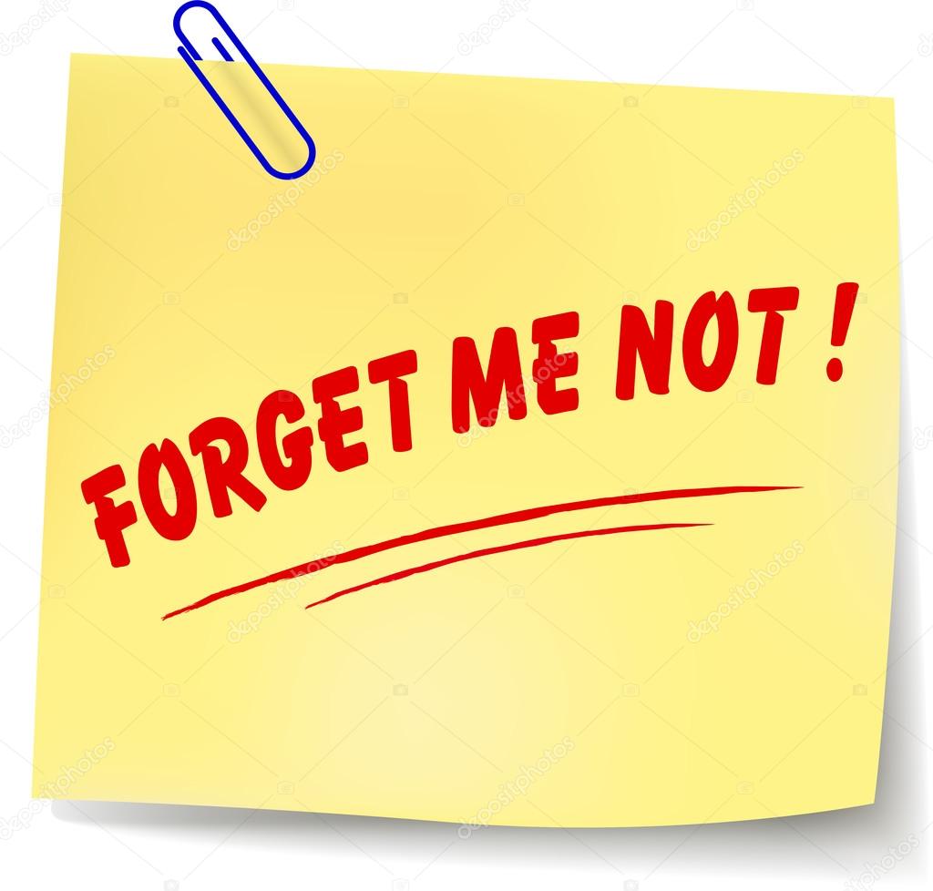Vector forget me not message illustration