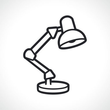 masa ya da masa lambası çizgi simgesi