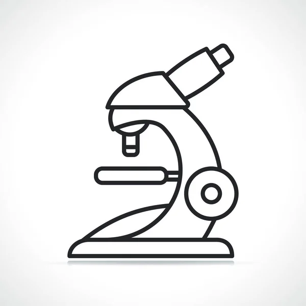 Ilustração Ícone Linha Fina Microscópio Ciência — Vetor de Stock