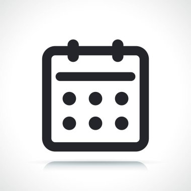 takvim ya da anımsatıcı ince çizgi resimlemesi