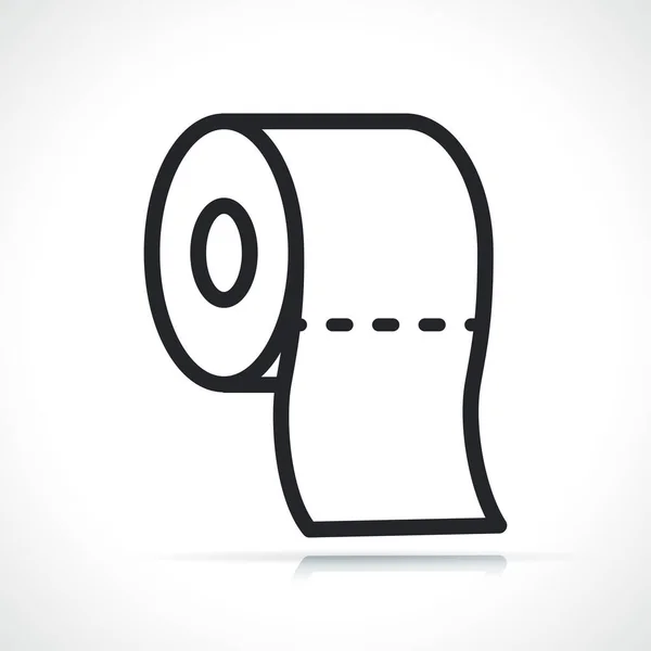 Roll Toilet Paper Napkins Line Icon — Wektor stockowy