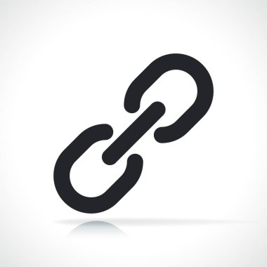 zincir ya da bağlantı simgesi izole edilmiş illüstrasyon