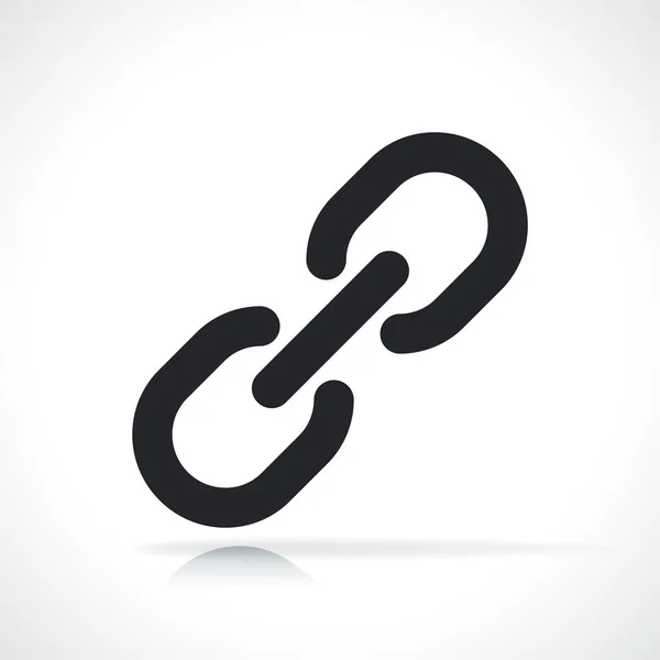 Chain Link Black Icon Isolated Illustration — Image vectorielle