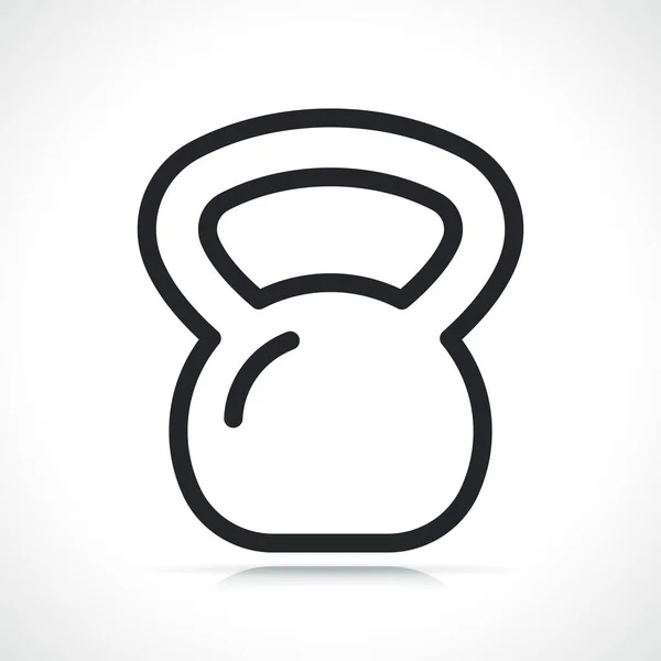 Training Fitness Kettlebell Thin Line Icon ストックイラスト