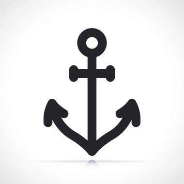 boat anchor thin line icon isolated illustration