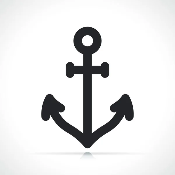Boat Anchor Thin Line Icon Isolated Illustration — Vettoriale Stock