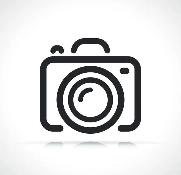 Camera Photocamera Thin Line Icon Illustration — Archivo Imágenes Vectoriales