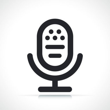 microphone or karaoke thin line icon illustration