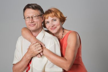 mutlu güzel yaşlı yaşlılar Çift.